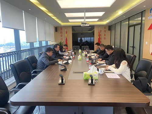 乐山高新区党工委委员、管委会副主任王晓锋带队到高发展集团开展工作调研
